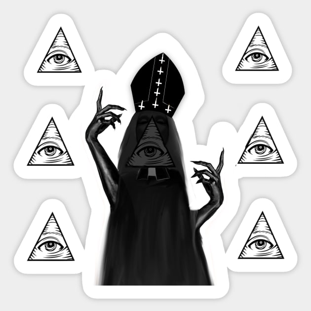 The all seeing Sticker by Qu33nG33k